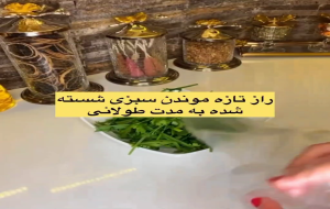 ویدئو ترفند آشپزی: چگونه سبزی خوردن را به مدت طولانی نگهداری کنیم؟